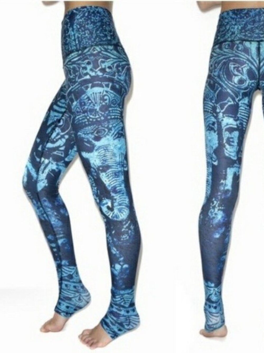 RARE NWOT Niyama Sol The Intelligence Leggings Endless Blue Vintage XXS